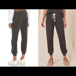 The Great The Cropped Sweatpant in Washed Black size 2(m)